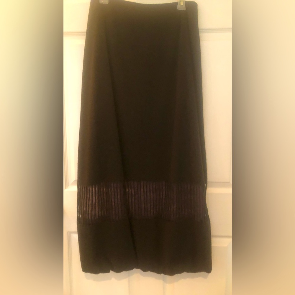 Long winter skirt with trendy styling
